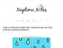 Tablet Screenshot of naptimenotes.com